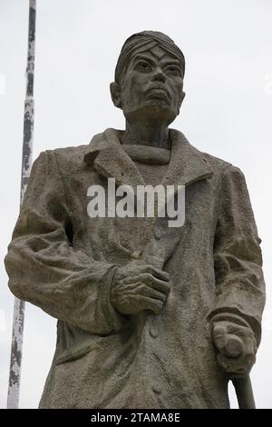 Le Monument de Sudirman à Malioboro. Sudirman est l'un des héros indonésiens Banque D'Images