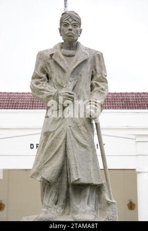 Le Monument de Sudirman à Malioboro. Sudirman est l'un des héros indonésiens Banque D'Images