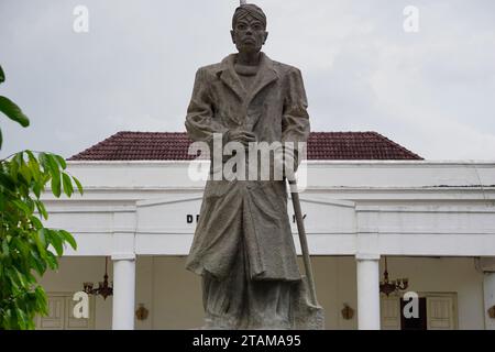 Le Monument de Sudirman à Malioboro. Sudirman est l'un des héros indonésiens Banque D'Images