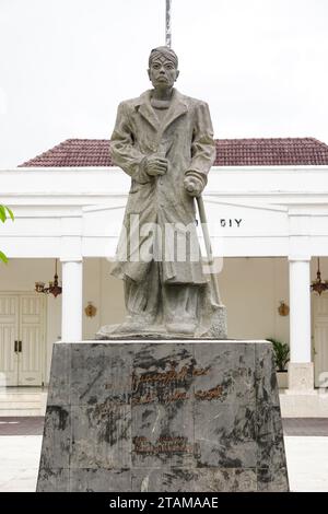 Le Monument de Sudirman à Malioboro. Sudirman est l'un des héros indonésiens Banque D'Images