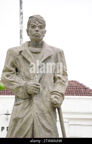 Le Monument de Sudirman à Malioboro. Sudirman est l'un des héros indonésiens Banque D'Images