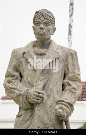 Le Monument de Sudirman à Malioboro. Sudirman est l'un des héros indonésiens Banque D'Images