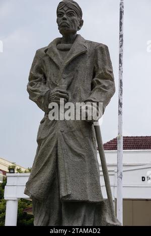 Le Monument de Sudirman à Malioboro. Sudirman est l'un des héros indonésiens Banque D'Images