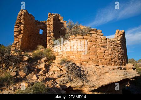 Ruines du château de fardée, Monument-Cutthroat Hovenweep National Castle Unité, Colorado Banque D'Images