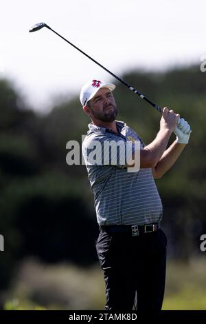 Sydney, Australie, 30 novembre 2023. Marc Leishman part du 17e trou lors de la ronde 1 de l'Open de golf australien au Lakes Golf Club le 30 novembre 2023 à Sydney, en Australie. Crédit : Damian Briggs/Speed Media/Alamy Live News Banque D'Images