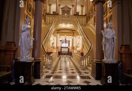 L'incroyable temple maçonnique de Philadelphie, Pennsylvanie Banque D'Images