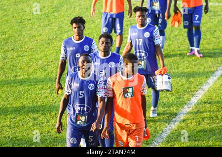 YAOUNDÉ, CAMEROUN - NOVEMBRE 26 : Apejes lors du match MTN Cameroon Elite One entre Apejes de Mfou et coton Sport Garoua à Amadou Ahidjo Annex Banque D'Images