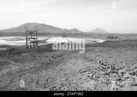 Les Salinas Pedra de Luma à l'île de Sal, Cap Vert, Afrique Banque D'Images