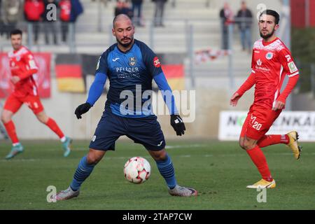 Oberhausen, Deutschland. 02 décembre 2023. Oberhausen, Deutschland 02. Décembre 2023 : Regionalliga West - 2023/2024 - RW Oberhausen vs. SC Wiedenbrück im Bild : Saban Kaptan (SC Wiedenbrück) crédit : dpa/Alamy Live News Banque D'Images