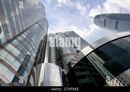 HONG KONG - juin 28. 2014 : immeubles de bureaux modernes dans le centre de Hong Kong. Banque D'Images