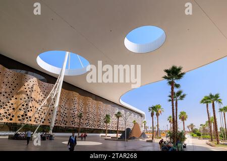 Marrakech, Maroc - 1 août 2023 : intérieur de l'aéroport Marrakech-Menara, principal aéroport du pays, rénové en 2008 avec de nombreux clins d'œil à l'EI Banque D'Images