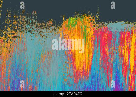 Fond de pinceau et détails de texture d'arrière-plan sous forme abstraite Banque D'Images