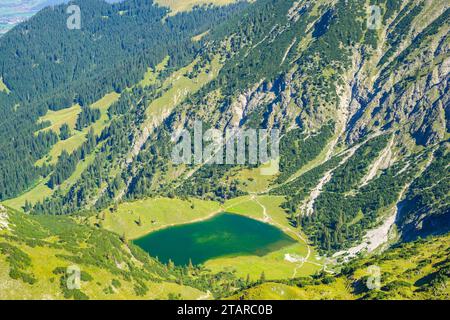 Unterer Gaisalpsee, Allgaeu Alpes, Allgaeu, Bavière, Allemagne Banque D'Images