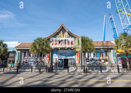 Tsunami Beach Wear Store Building extérieur Myrtle Beach, Caroline du Sud États-Unis Centre-ville Myrtle Beach Clothing Shop Banque D'Images