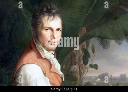ALEXANDER von HUMBOLDT (1769-1859) géographe et polymathe allemand. Détail de la peinture de 1806 de Friedrich Weitsch Banque D'Images