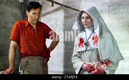 BLACK NARCISSUS 1947 film General film Distributors avec Deborah Kerr et David Farrar Banque D'Images