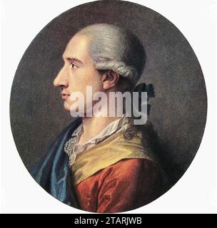 JOHANN WOLFGANG von GOETHE (1749-1832) philosophe et polymathe allemand Banque D'Images