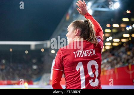 Rostock, Deutschland 01. Dezember 2023 : Women Nation League - 2023/2024 - Deutschland vs. Dänemark im Bild : Janni Thomsen (Dänemark) Banque D'Images