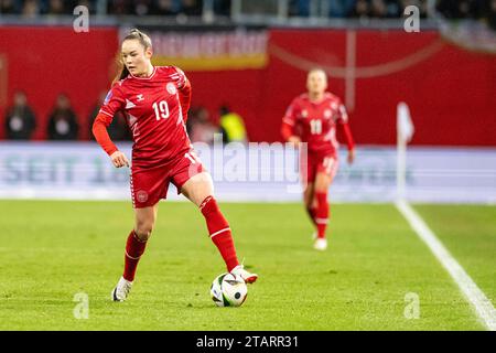 Rostock, Deutschland 01. Dezember 2023 : Women Nation League - 2023/2024 - Deutschland vs. Dänemark im Bild : Janni Thomsen (Dänemark) Banque D'Images