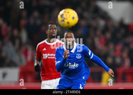 Beto d'Everton lors du match de Premier League entre Nottingham Forest et Everton au City Ground, Nottingham, le samedi 2 décembre 2023. (Photo : Jon Hobley | MI News) crédit : MI News & Sport / Alamy Live News Banque D'Images