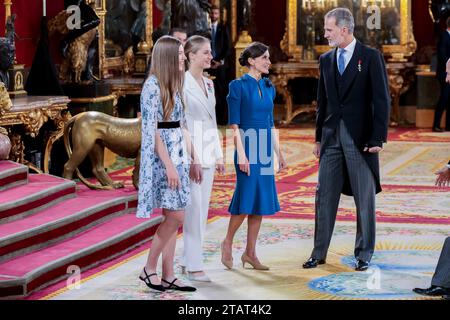 Princesse héritière Leonor d'Espagne pour la cérémonie de serment d'allégeance de la princesse héritière Leonor à la constitution espagnole devant le Parlement espagnol le jour de son 18e anniversaire, le 31 octobre 2023 à Madrid, Espagne. Avec la participation des artistes : Crown Princess Leonor of Spain où : Madrid, Spain quand : 01 Nov 2023 crédit : Oscar Gonzalez/WENN Banque D'Images