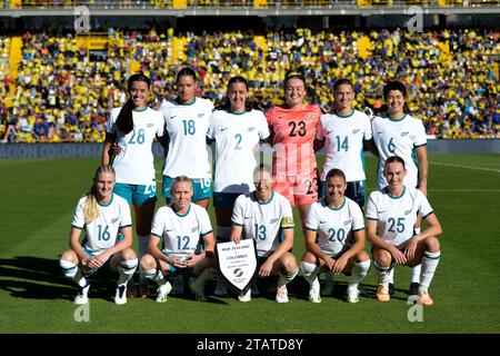 Bogota, Colombie. 02 décembre 2023. Lors du match amical féminin entre la Colombie et la Nouvelle-Zélande au stade El Campin de Bogota, le 2 décembre 2023. Photo par : Sebastian Barros/long Visual Press crédit : long Visual Press/Alamy Live News Banque D'Images