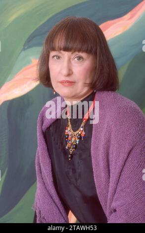 Portrait posé de la chanteuse de jazz vétéran Sheila Jordan à Manhattan en 1985. Banque D'Images