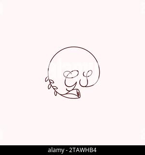 Lettres initiales du logo GS dans un design professionnel de haute qualité qui s'imprimera bien sur tous les supports d'impression Illustration de Vecteur