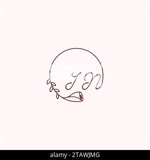 DANS LES lettres initiales de logo dans la conception professionnelle de haute qualité qui imprimera bien sur tous les supports d'impression Illustration de Vecteur
