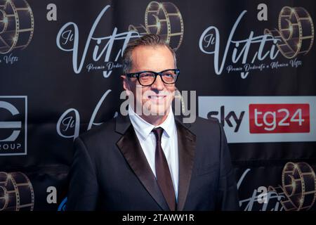 1 décembre 2023, Rome, Italie : la réalisatrice Gabriele Muccino participe au tapis rouge de la cérémonie de remise des prix de la première édition de il VITTI â€“ PREMIO MONICA VITTI, aux anciens Studios Ponti - de Laurentiis. (Image de crédit : © Gennaro Leonardi/Pacific Press via ZUMA Press Wire) USAGE ÉDITORIAL SEULEMENT! Non destiné à UN USAGE commercial ! Banque D'Images