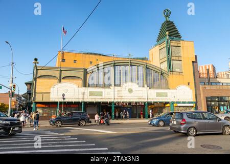 Gare de Stillwell, Coney Island, Brooklyn, New York, États-Unis d'Amérique. Banque D'Images