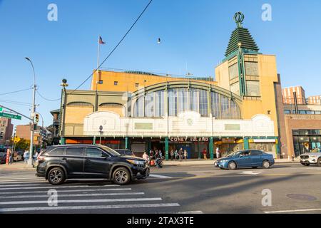 Gare de Stillwell, Coney Island, Brooklyn, New York, États-Unis d'Amérique. Banque D'Images