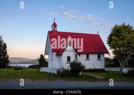 Église Sainte-Marie, Waikawa, les Catlins, Southland, Nouvelle-Zélande Banque D'Images