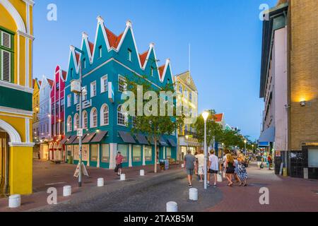 Willemstad Curacao, soir Banque D'Images