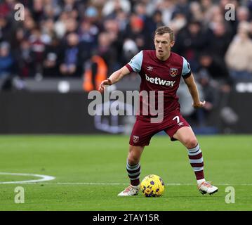 Londres, Angleterre, 3 décembre 2023. James Ward-Prowse de West Ham United lors du match de Premier League au London Stadium. Le crédit photo devrait se lire : David Klein / Sportimage Banque D'Images