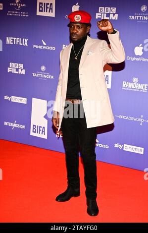 Londres, Royaume-Uni. 3 décembre 2023. Bobi Wine participe au 26e British Independent film Awards 2023 à Old Billingsgate, Londres, Royaume-Uni. Crédit : Voir Li/Picture Capital/Alamy Live News Banque D'Images