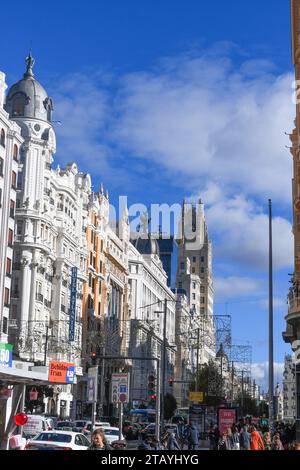 Gran Via de Madrid Banque D'Images