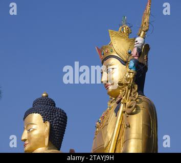 Népal, Vallée de Katmandou, Swayambhu, Amideva, Buddha Park, Banque D'Images