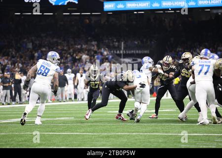 La Nouvelle-Orléans, États-Unis. 03 décembre 2023. Lors d'un match de la National football League au Caesars Superdome à la Nouvelle-Orléans, Louisiane, le dimanche 3 décembre 2023. (Photo de Peter G. Forest/Sipa USA) crédit : SIPA USA/Alamy Live News Banque D'Images