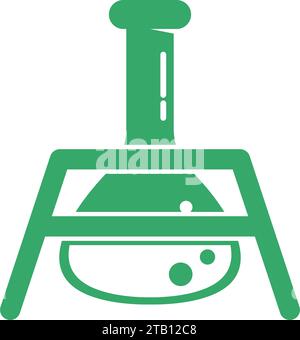 Illustration de l'icône de conception de bouteille de produit chimique Illustration de Vecteur