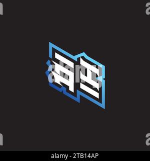 Ai équipe de jeu initiale, youtube, twitch et clipart logo d'illustration stock Illustration de Vecteur