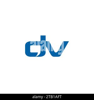 DV Chat logo Design simple Illustration de Vecteur