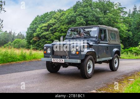 Années 1986 80 Bleu gris années 80 Land Rover LR 90 V8 SW V8 LCV Station Wagon essence 3528 cm3 Banque D'Images