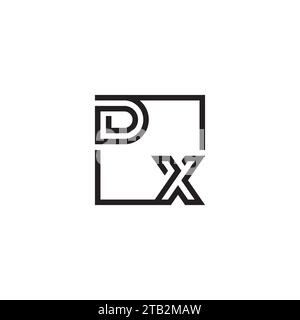 Lettres initiales de logo DX dans un design professionnel de haute qualité qui s'imprimera bien sur tous les supports d'impression Illustration de Vecteur