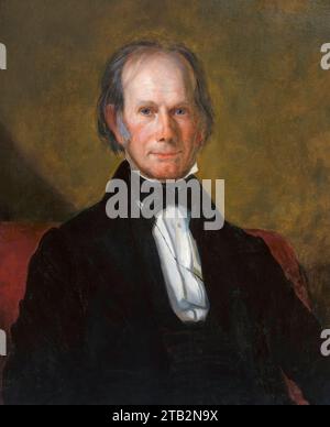 Henry Clay SR (1777-1852), avocat et homme d'État américain, portrait à l'huile sur toile de George Peter Alexander Healy, vers 1845 Banque D'Images