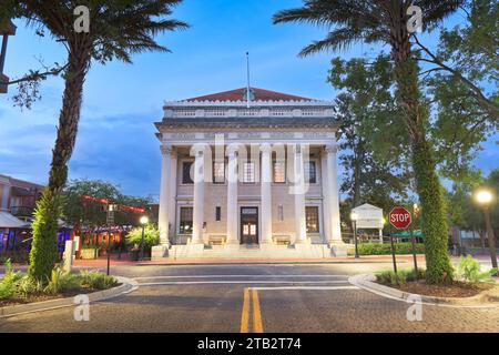 Gainesville, Floride, USA centre-ville au théâtre. Banque D'Images