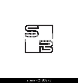 Lettres initiales du logo SB dans un design professionnel de haute qualité qui s'imprimera bien sur tous les supports d'impression Illustration de Vecteur