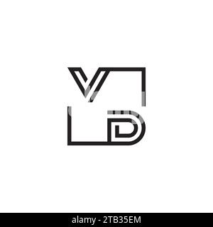 Lettres initiales du logo VD dans un design professionnel de haute qualité qui s'imprimera bien sur tous les supports d'impression Illustration de Vecteur