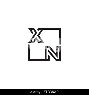 Lettres initiales du logo XN dans un design professionnel de haute qualité qui s'imprimera bien sur tous les supports d'impression Illustration de Vecteur