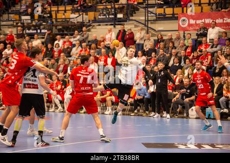 Spielszene Eulen Ludwigshafen gegen HC Elbflorenz 2006 (2. Handballbundesliga ; Endstand 31:29) Banque D'Images